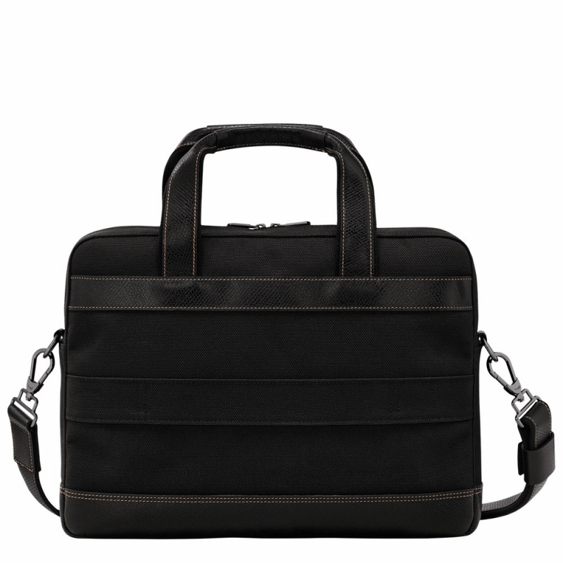 Black Longchamp Boxford S Men's Briefcase Bags